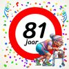 Tegeltje voor een vrouw die 81 wordt! Een leuk kado!