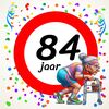 Tegeltje voor een vrouw die 84 wordt! Een leuk kado!