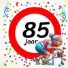 Tegeltje voor een vrouw die 85 wordt! Een leuk kado!
