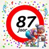 Tegeltje voor een vrouw die 87 wordt! Een leuk kado!