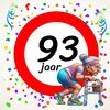 Tegeltje voor een vrouw die 93 wordt! Een leuk kado!