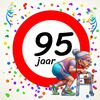 Tegeltje voor een vrouw die 95 wordt! Een leuk kado!
