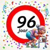 Tegeltje voor een vrouw die 96 wordt! Een leuk kado!