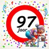 Tegeltje voor een vrouw die 97 wordt! Een leuk kado!