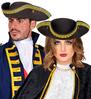 foto 5 Tricorn hoed suede look zwart voor volwassenen