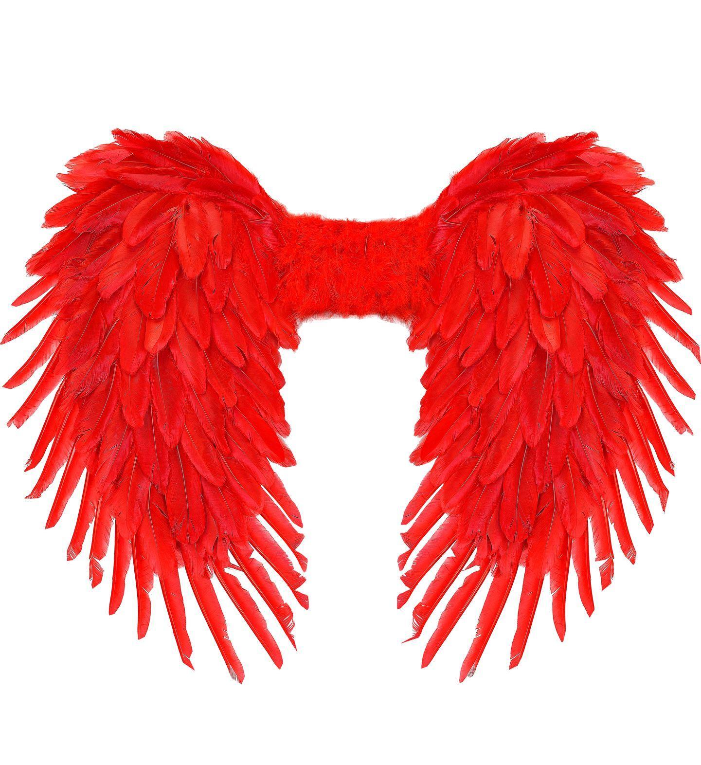 Veren vleugels rood opvouwbaar 80 x 60 cm