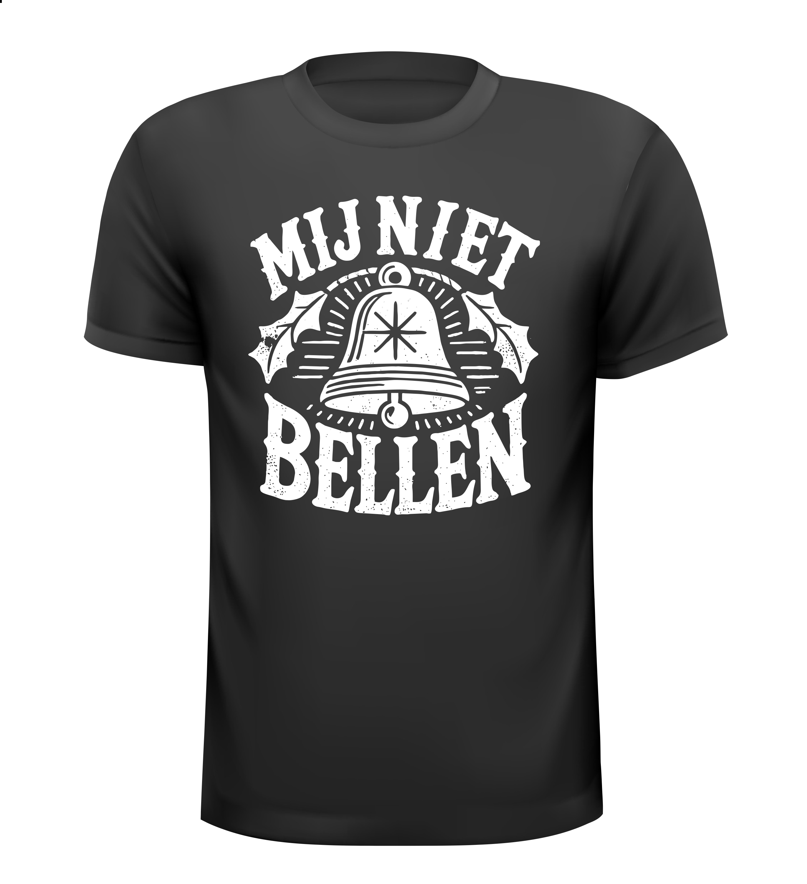 Vintage kerst shirtje grappig! Mij niet bellen
