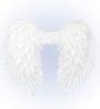 foto 3 Witte veren vleugels opvouwbaar betoverend en perfect voor cosplay engelenthema’s en festivals 80 x 60 cm