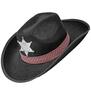 foto 2 Zwarte Cowboyhoed voor Kinderen met Sheriff ster Voor Kleine helden in het wilde westen