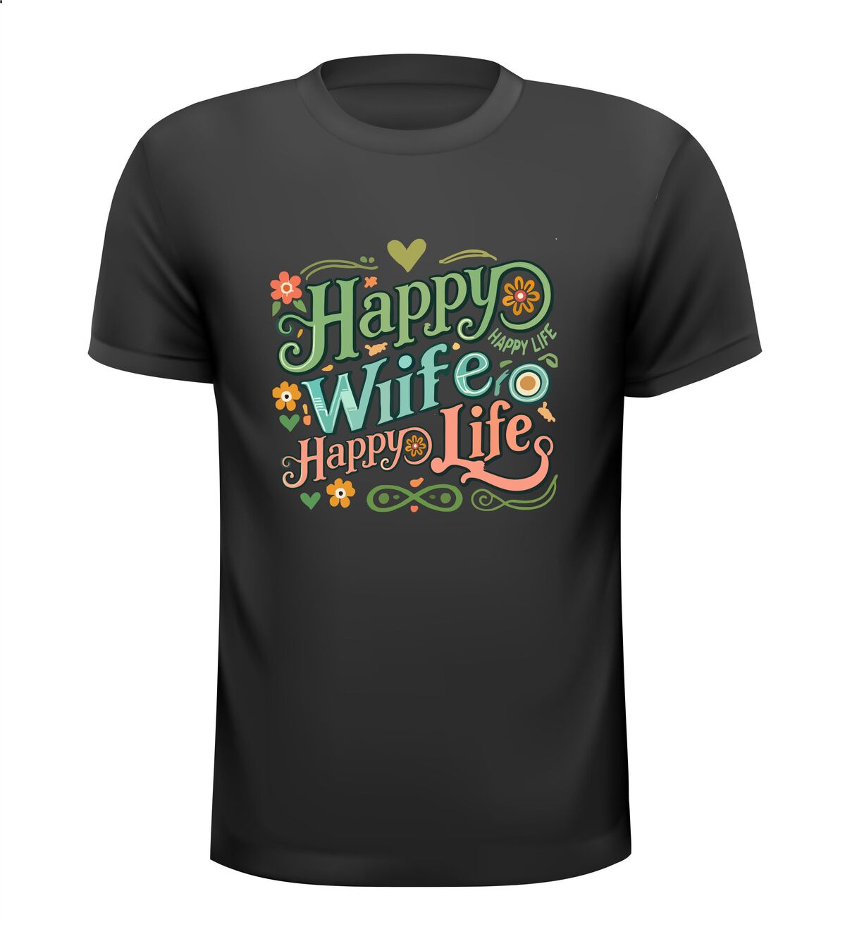 Super vet Shirtje Happy life happy wife