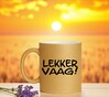 foto 2 Gouden glitter mok met de opdruk lekker vaag