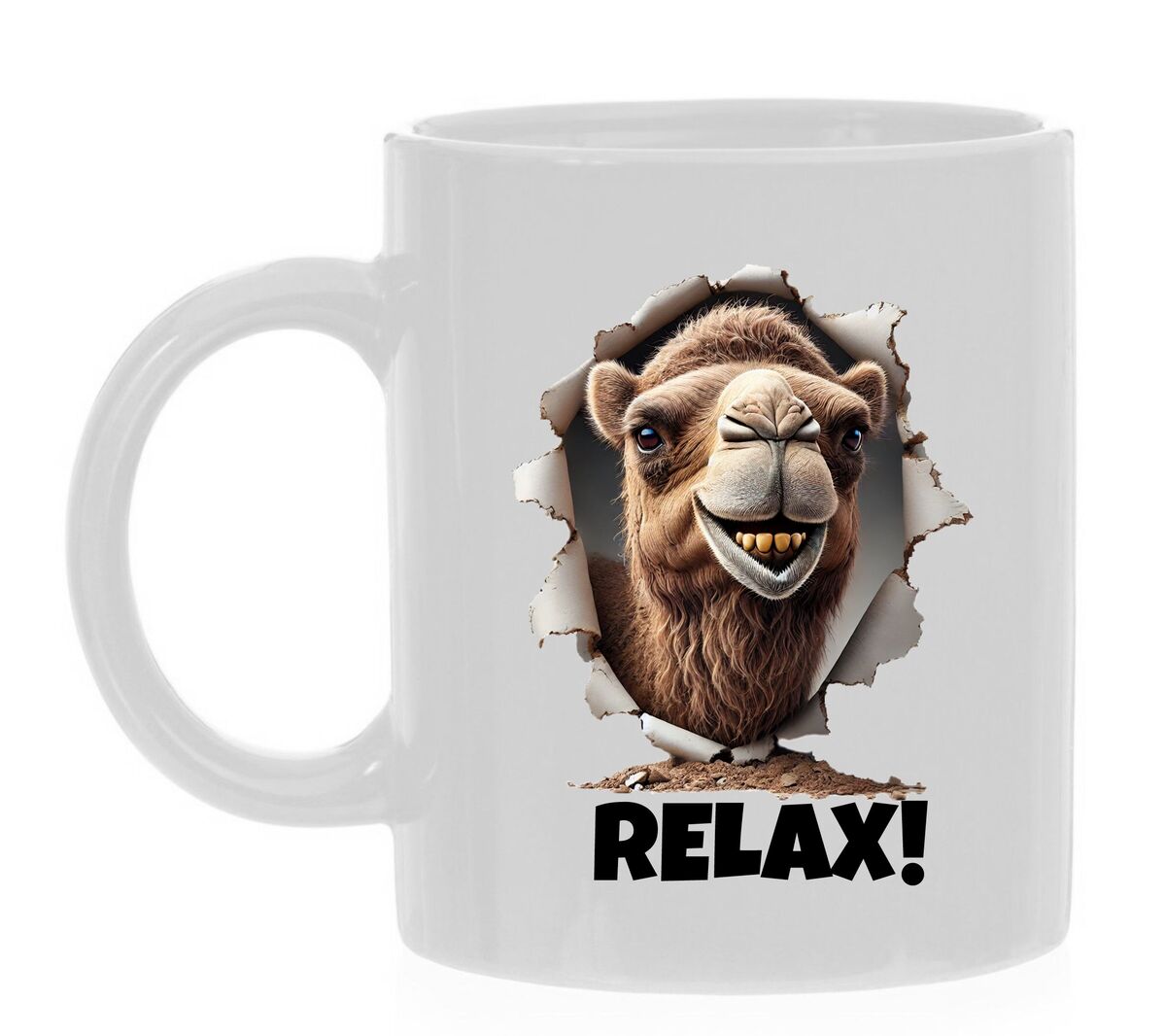 Relax mok met kaneel opdruk