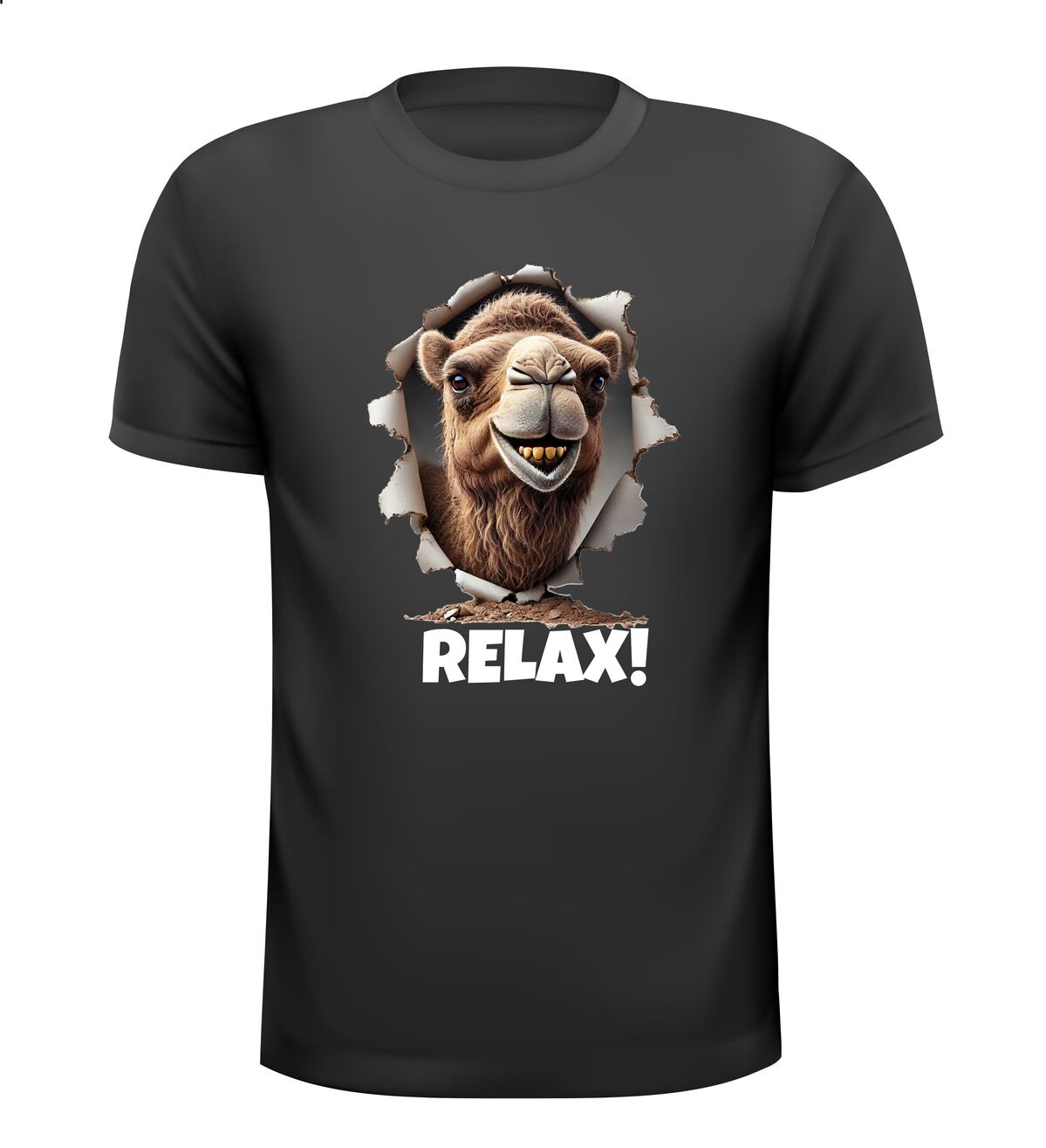 Relax shirtje kameel!
