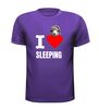 foto 3 I love sleeping met schaap met slaapmuts opdruk