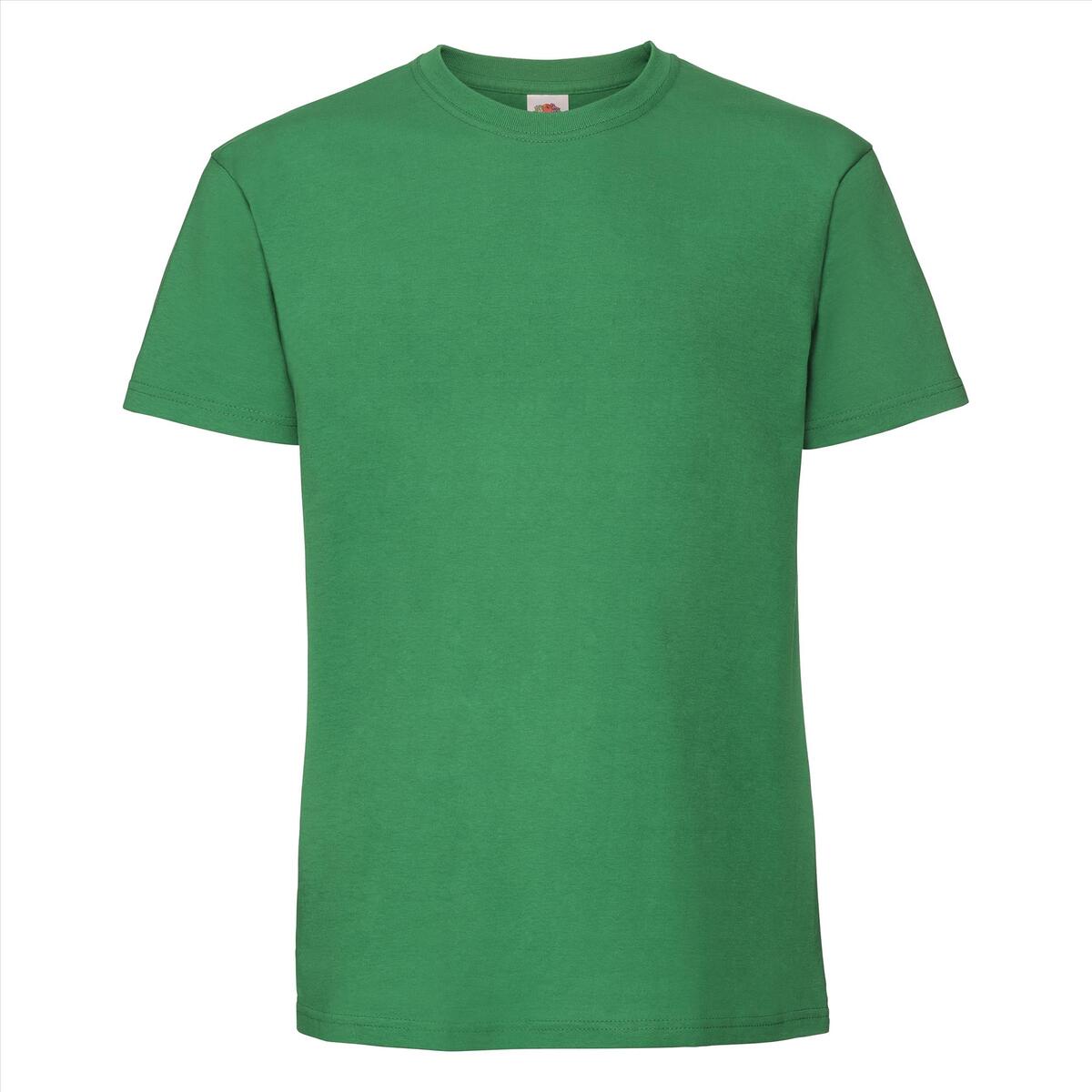 Shirtje kermitgroen  Fruit of the Loom Iconic 195 unisex