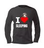 Shirtje lange mouw i love sleeping met schaap opdruk