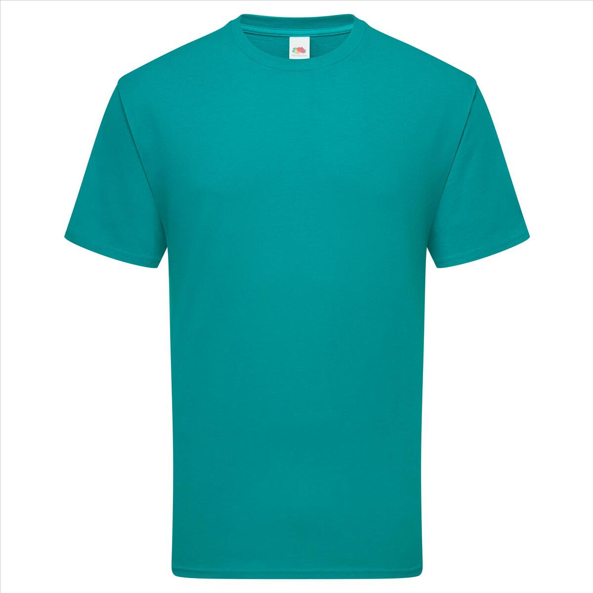 Shirtje ocean teal  Fruit of the Loom Iconic 195 unisex