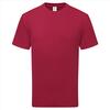 Shirtje voor hem cranberry Fruit of the Loom Pure Cotton