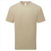 Shirtje voor hem desert sand Fruit of the Loom Pure Cotton