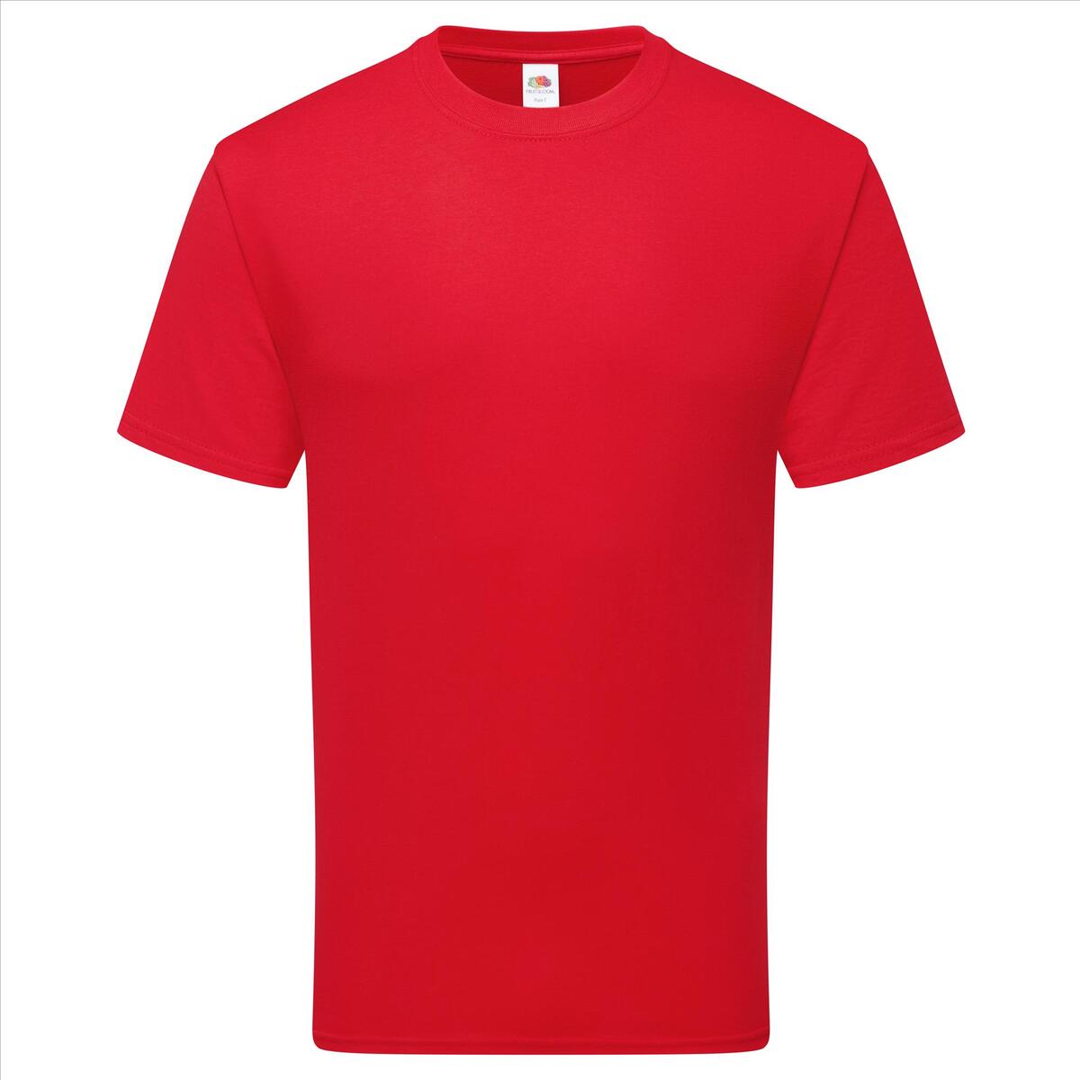 Shirtje voor hem rood Fruit of the Loom Pure Cotton