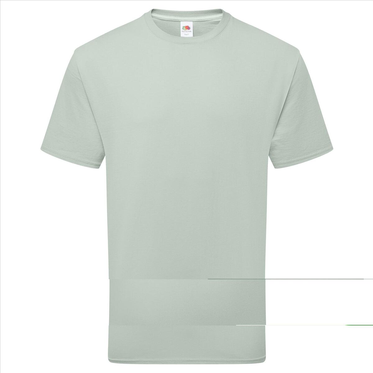 Shirtje voor hem sage Fruit of the Loom Pure Cotton