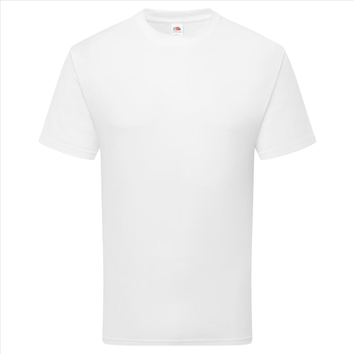 Shirtje voor hem wit Fruit of the Loom Pure Cotton