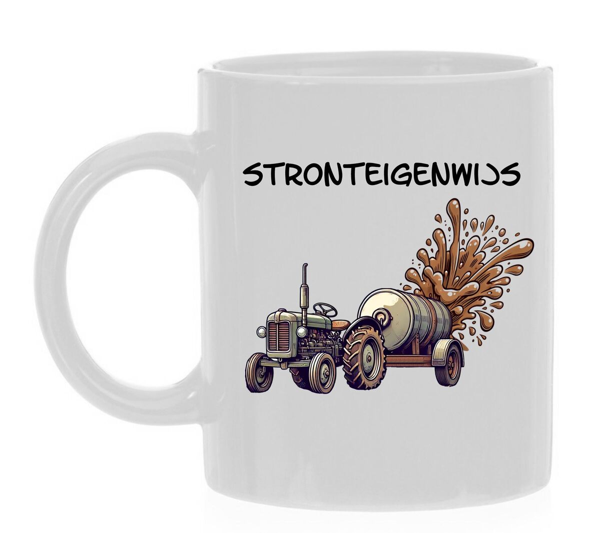 Mok stront eigenwijs tractor boer