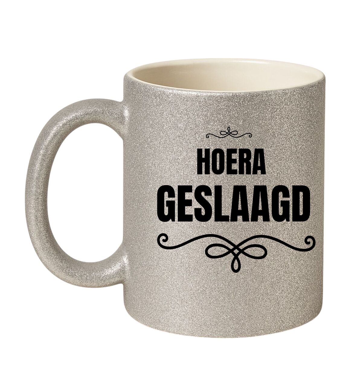 Hoera geslaagd gouden zilver mok
