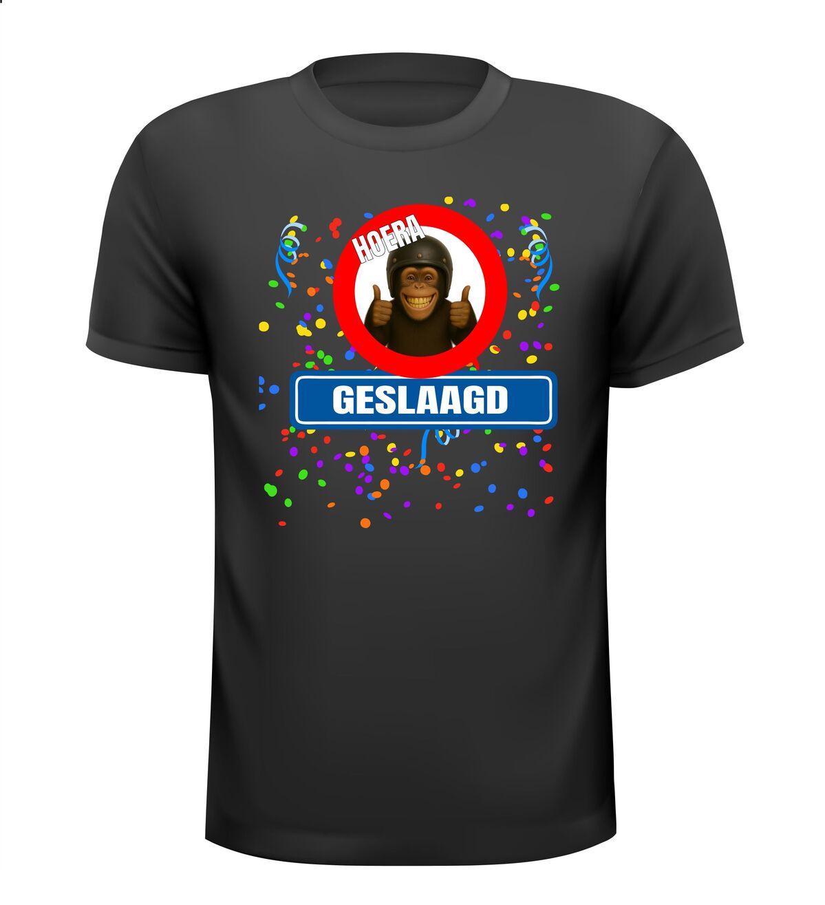 Shirtje geslaagd voor rijbewijs