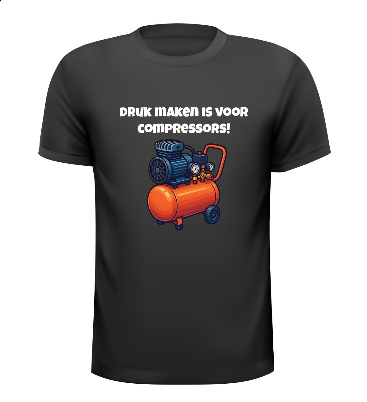 Shirtje druk maken is voor compressors