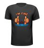 Shirtje grappig im fine dikke duimp omhoog zwemmen
