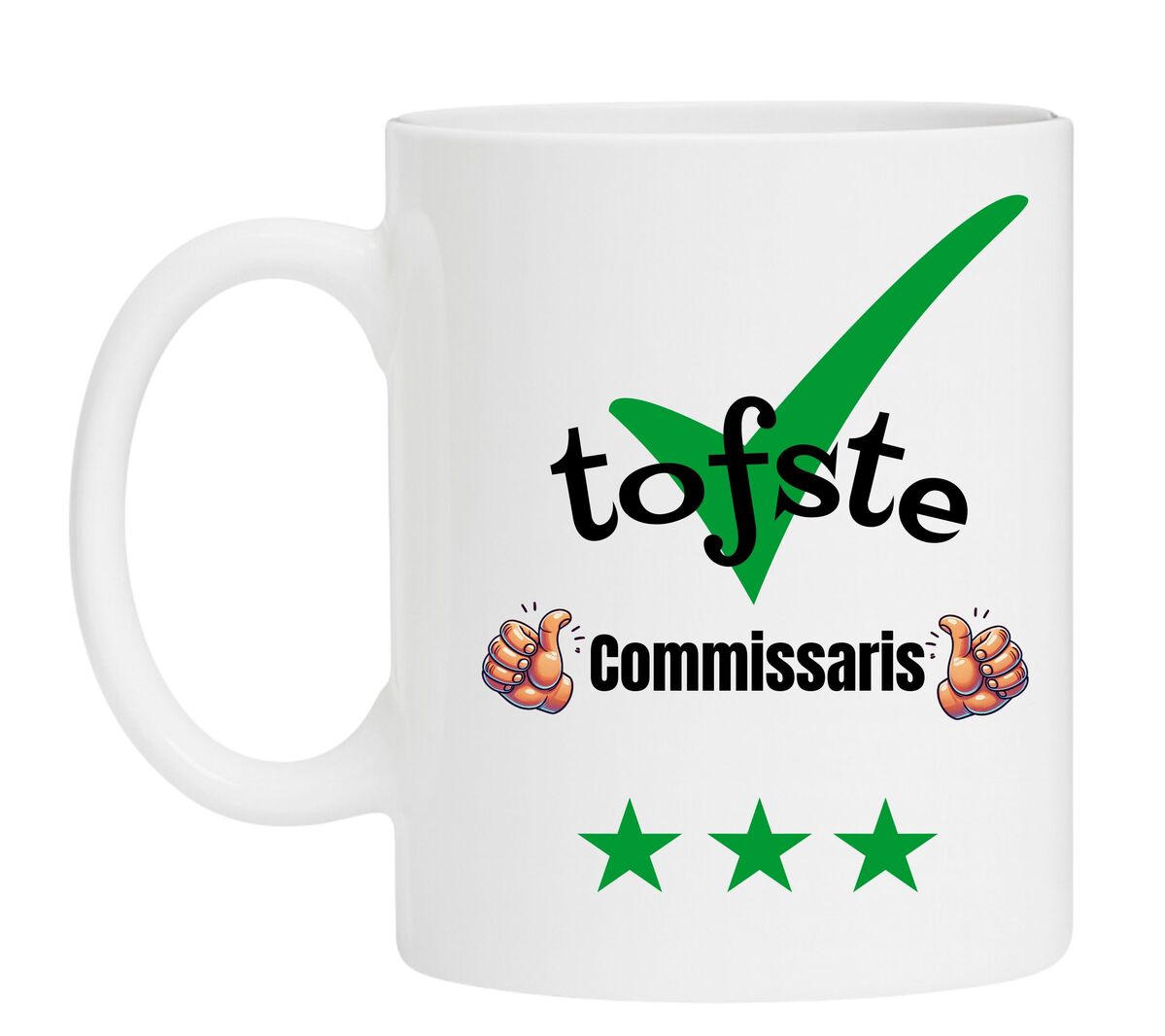 Een Koffiemok speciaal voor de tofste Commissaris