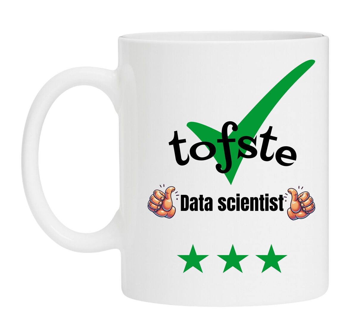 Een Koffiemok speciaal voor de tofste Data scientist