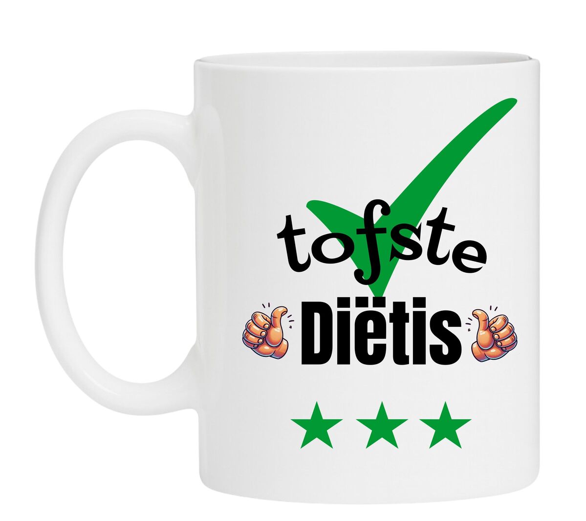 Een Koffiemok speciaal voor de tofste Diëtis