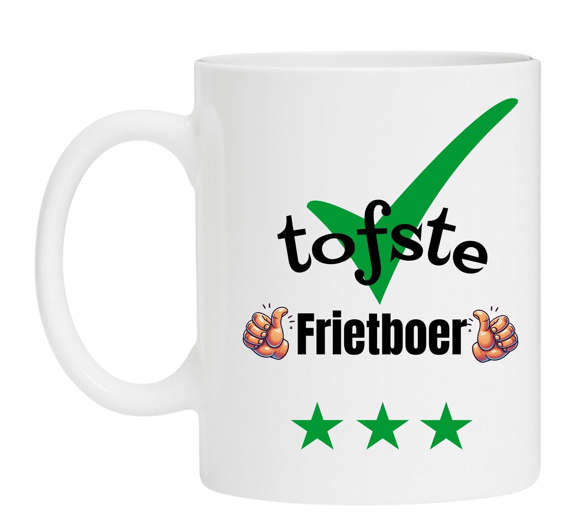 Een Koffiemok speciaal voor de tofste Frietboer