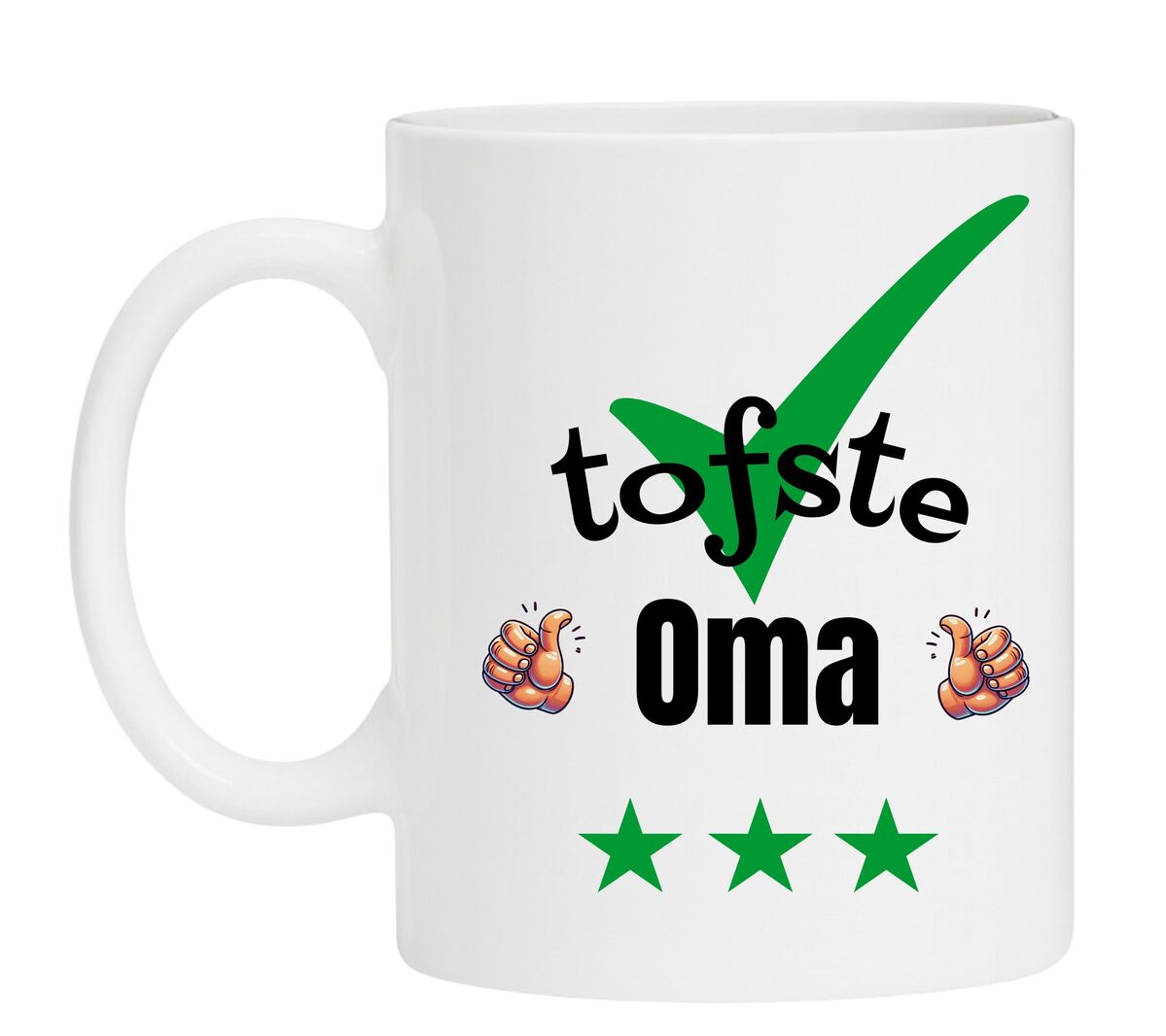 Een Koffiemok speciaal voor de tofste Oma