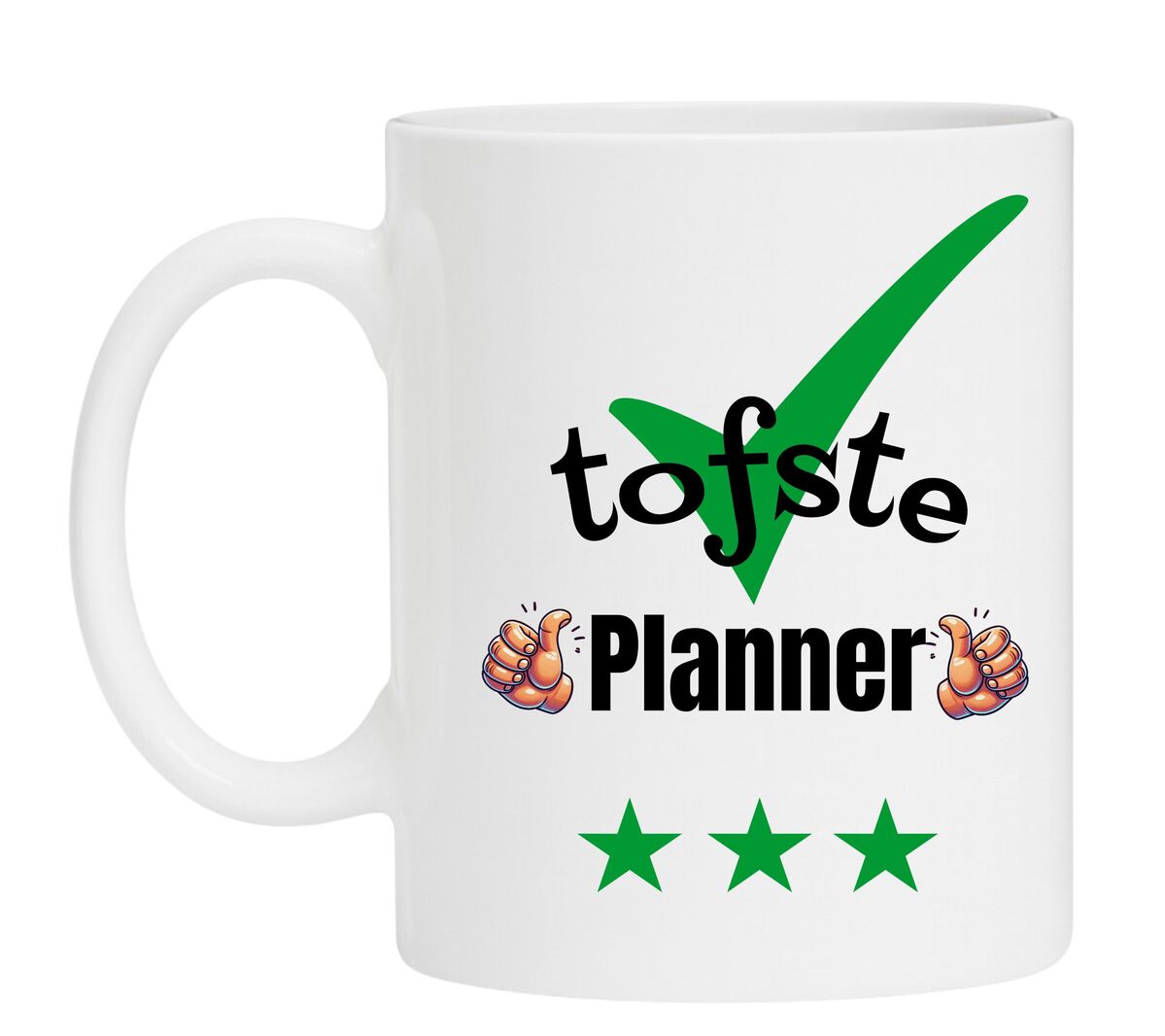 Een Koffiemok speciaal voor de tofste Planner