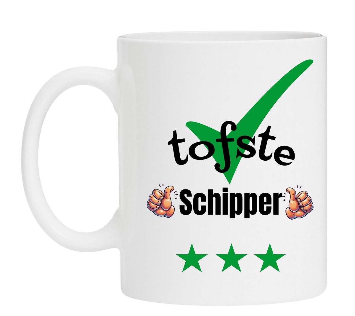Een Koffiemok speciaal voor de tofste Schipper