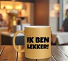 foto 2 Grappige gouden glitter mok ik ben lekker!