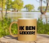 foto 4 Grappige gouden glitter mok ik ben lekker!