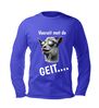 foto 2 Grappige unisex longsleeve met geit tekst vooruit met de geit