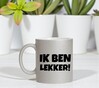 foto 3 Grappige zilveren glitter mok ik ben lekker!