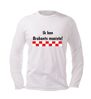 foto 4 Longsleeve rood wit geblokte opdruk Brabant en en tekst ik ben Brabants mooiste