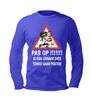 foto 2 Pas op! Ik Kan Zomaar Over Tennis Praten unisex longsleeve met verkeersbordprint