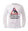 foto 4 Pas op ik praat graag over duiven longsleeve unisex