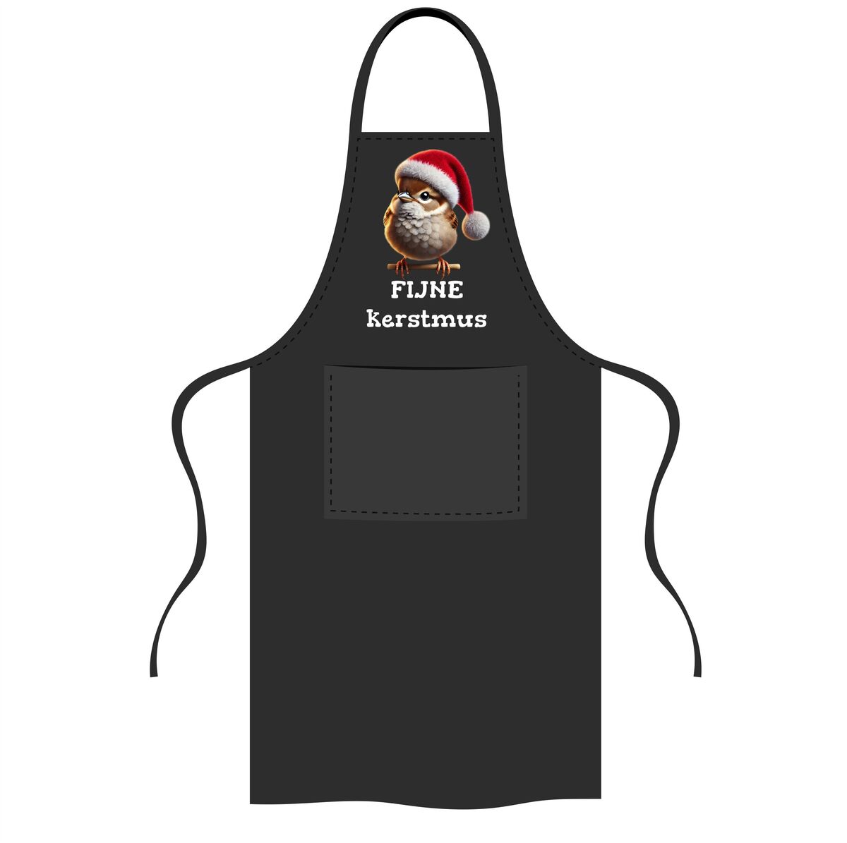 Schort voor de kerst Fijne kerstmus