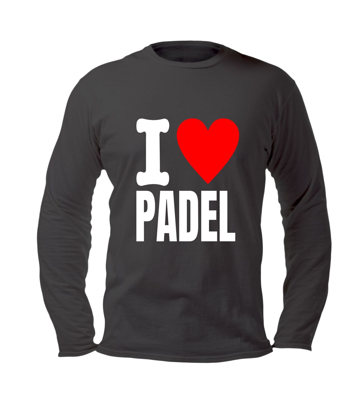 Unisex longsleeve met opdruk  I love padel sportief en stijlvol