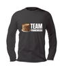 Unisex longsleeve team pannenkoek  met smaakvolle opdruk pannenkoeken