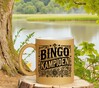 foto 4 Bingo kampioen mok in gouden glitters met vintage afbeelding uniek en feestelijk Cadeau