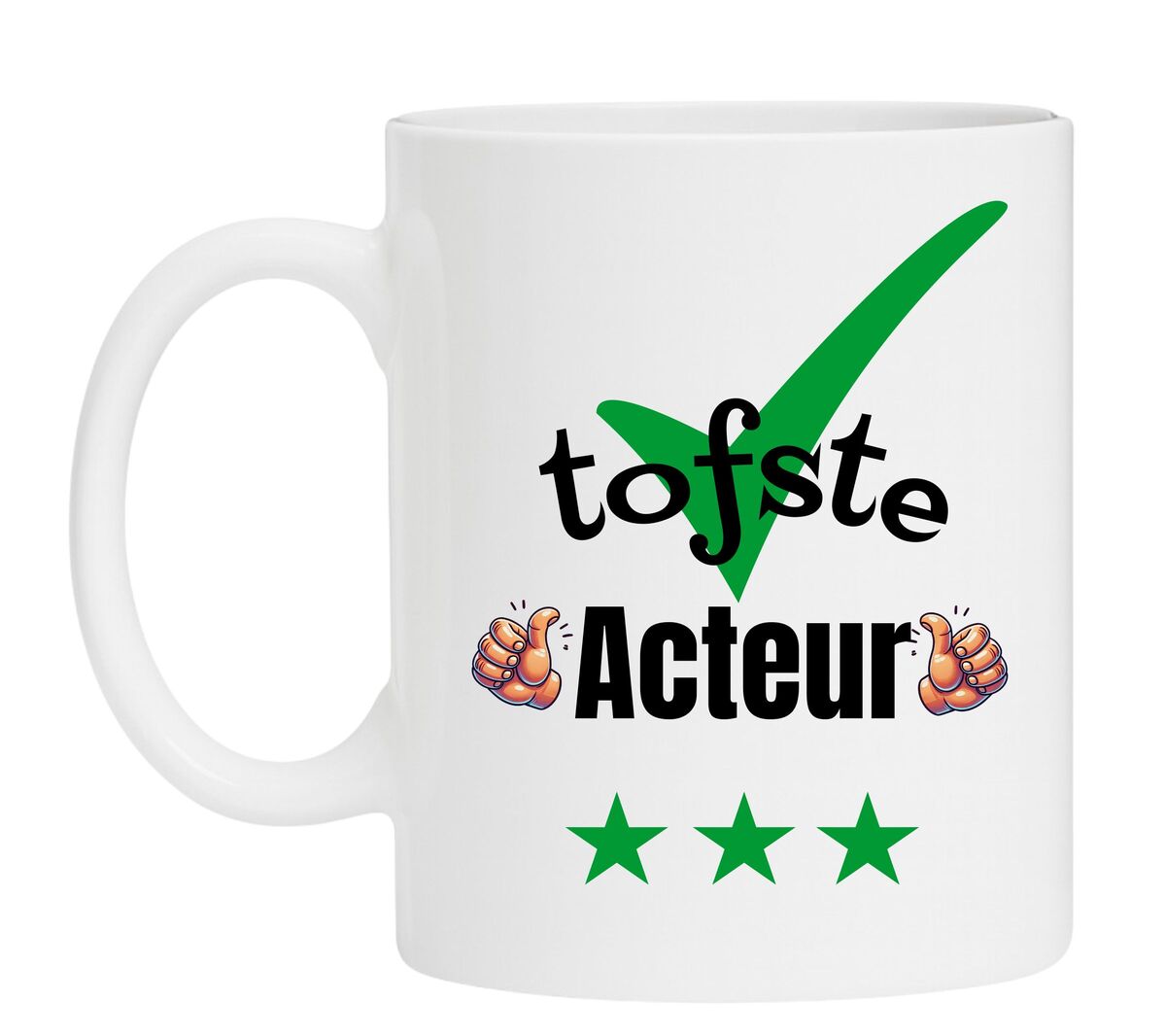 Een Koffiemok speciaal voor de tofste Acteur